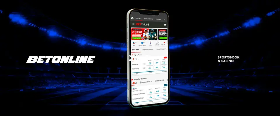 BetOnline online Sportsbooks Mobille App Interface