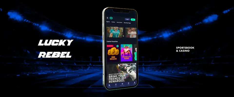 Lucky Rebel online Sportsbooks App interface