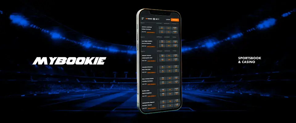 MyBookie online Sportsbooks Mobille App Interface