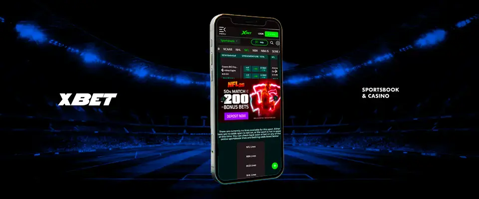 Xbet online Sportsbook Mobille App Interface